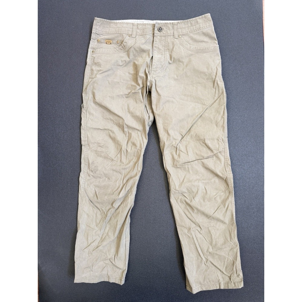 Kuhl Men Revolvr Pants 35x31 Brown Hiking Outdoor Utility